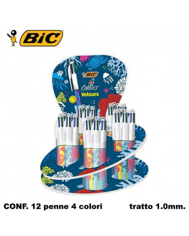 BIC SFERA BIC 4 COLORI VELOURS [60PZ]