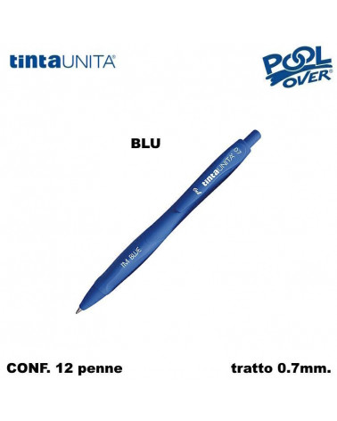 TINTA UNITA PENNA SFERA I'M GEL 0.7 BLU 12PZ.