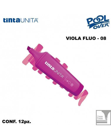 TINTA UNITA EVIDENZIATORE PALETTE VIOLA FLUO 08 12PZ.