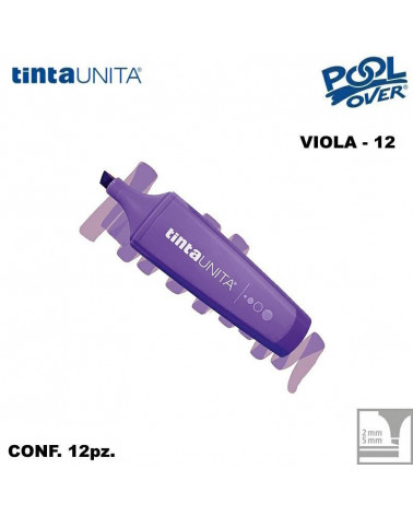TINTA UNITA EVIDENZIATORE PALETTE VIOLA 12 12PZ.