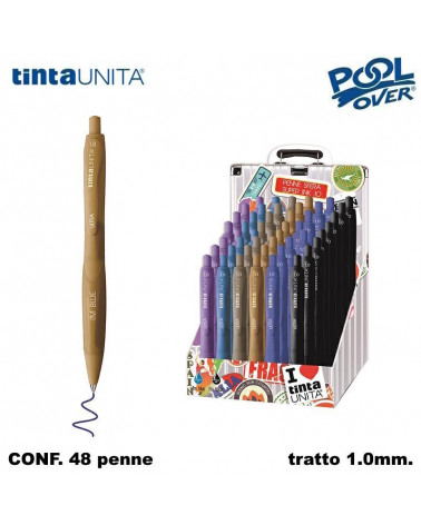 TINTA UNITA ESP 48 PENNA SFERA I'M ULTRA 1.0 FUSTO COLOR INK NERO/BL
