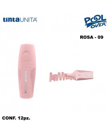 TINTA UNITA MINI EVIDENZIATORE PALETTE ROSA 09 12PZ.