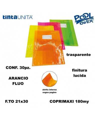 TINTA UNITA COPRIMAXI SUPERCRISTAL 180MY ARANCIO FLUO [30PZ]