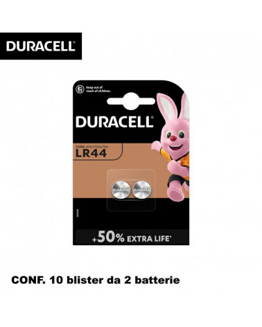 DURACELL 1.5 VOLTS LR44 X2PZ. BATTERIE [10BL]