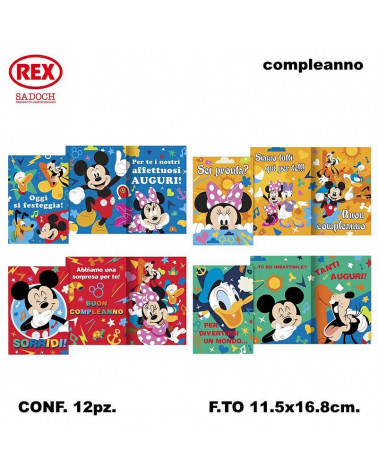 SADOCH BIGLIETTO PVC TOPOLINO [12PZ]