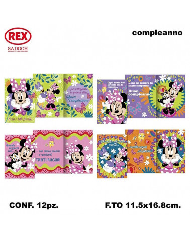 SADOCH BIGLIETTO PVC MINNIE [12PZ]