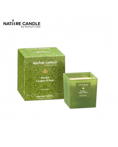 BONTURI CANDELA LE PREZIOSE 90G. POUDRE' E LEGNO DI ROSA