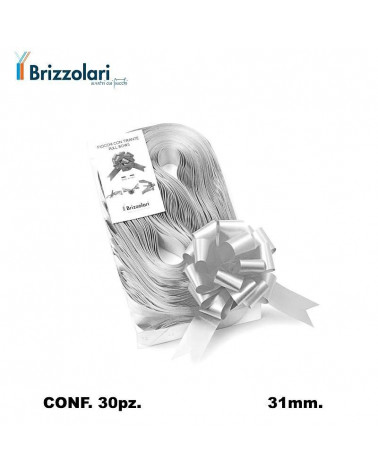 BRIZZOLARI COCCARDA STRAPPO MM31 30PZ. ARGENTO 04