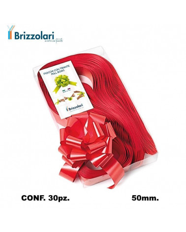 BRIZZOLARI COCCARDA STRAPPO MM50 30PZ. ROSSO 07