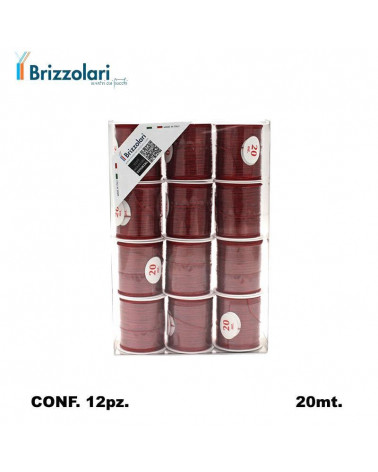 BRIZZOLARI ROCCHETTO 505 20MT.12PZ. ROSSO 07-CORDONCINO