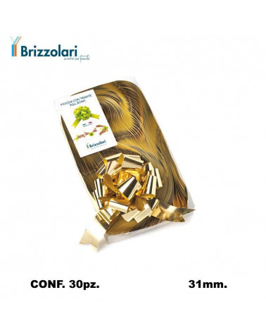 BRIZZOLARI COCCARDA STRAPPO MM31 30PZ. ORO 03-LUCIDA
