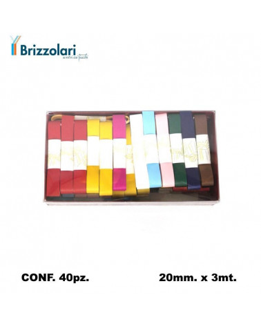 BRIZZOLARI MATASSINA 1223 MM20X3MT.40PZ. ASSORTITO-PASTELLO