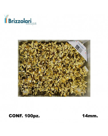 BRIZZOLARI COCCARDA 3170 MM14 100PZ. MEDIA ORO 03-METAL