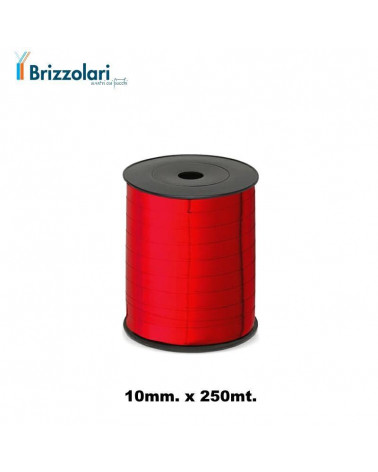 BRIZZOLARI ROCCHETTO 250MT.LUCIDO ROSSO 07-NASTRO