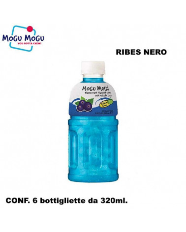 MOGU MOGU SUCCO DI FRUTTA RIBES NERO 320ml.6pz.