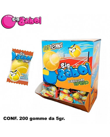 BIG BABOL PLAY TENNIS 5gr.200pz.