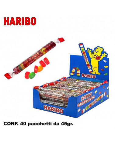 HARIBO MEGA ROULETTE FRUTTA 45gr.40pz.