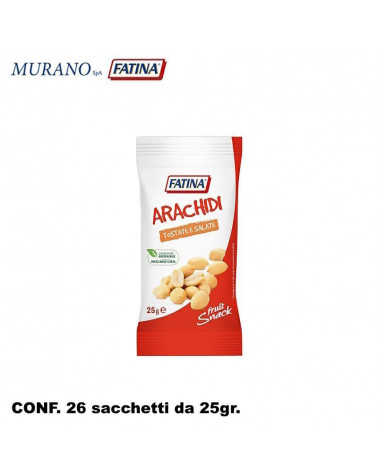 ARACHIDI TOSTATE SALATE MURANO 25gr.26pz.