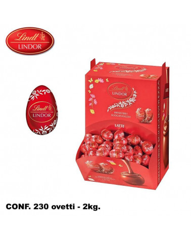LINDT OVETTI LINDOR LATTE 2kg.230pz.