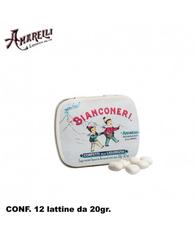 AMARELLI LATTINE BIANCONERI 20gr.12pz.