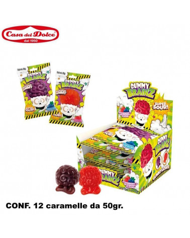BRAINZA GUMMY SOUR! 50gr.12pz.