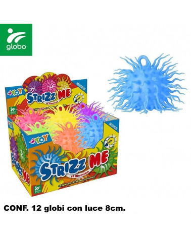 GLOBO STRIZZ ME PALLA 8CM C/LUCE 12PZ