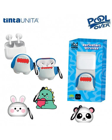 TINTA UNITA ZOO AURICOLARI WIRELESS + COVER SILICONE
