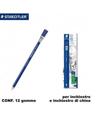 STAEDTLER GOMMA A MATITA 52661  CON SPAZZOLINO [12PZ]