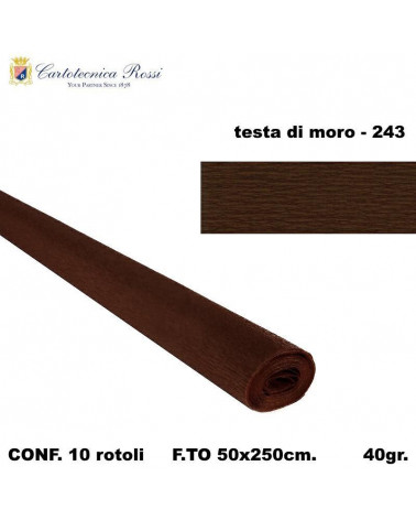 C.ROSSI CRESPO 40GR.50X250CM. MARRONE SCURO 243 [10PZ]