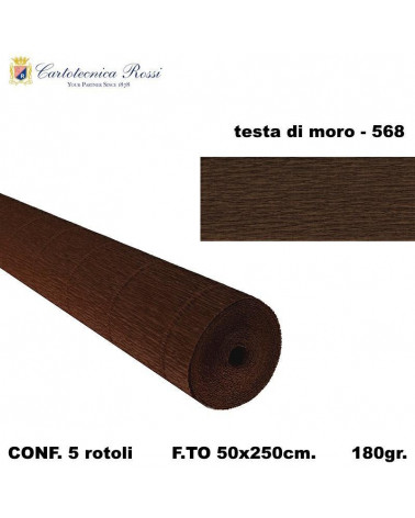C.ROSSI CRESPO 180GR.50X250CM. MARRONE SCURO 568 [5PZ]