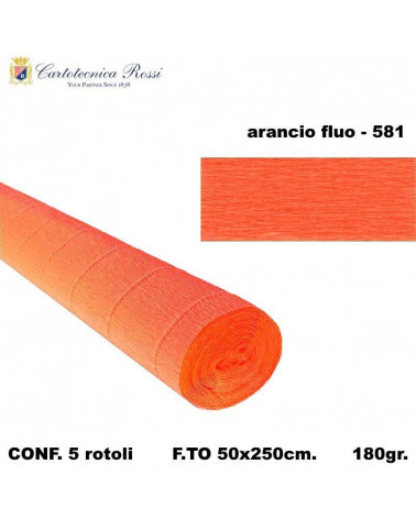 C.ROSSI CRESPO 180GR.50X250CM. ARANCIO 581 [5PZ]