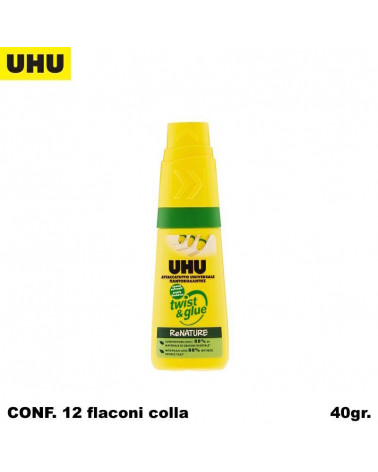 UHU COLLA TWIST & GLUE RENATURE 40gr. [12PZ]