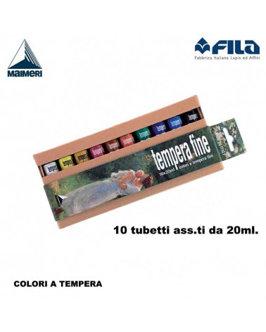 MAIMERI TEMPERA T.7 20ML.10COL CONF.REGALO