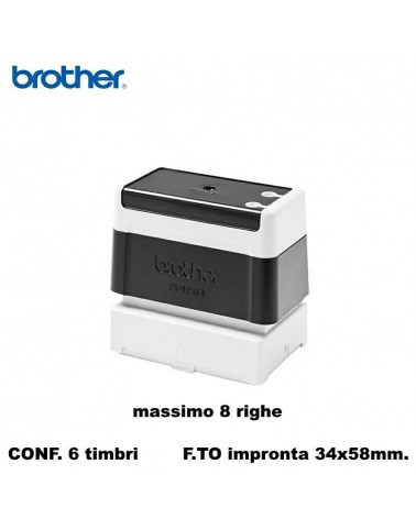 BROTHER TIMBRO NERO 34X58  AUTOINCHIOSTRANTE [6PZ]