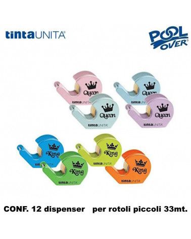 TINTA UNITA ESP 12 DISPENSER 19X33m. CHIOCCIOLINA QUEEN/KING