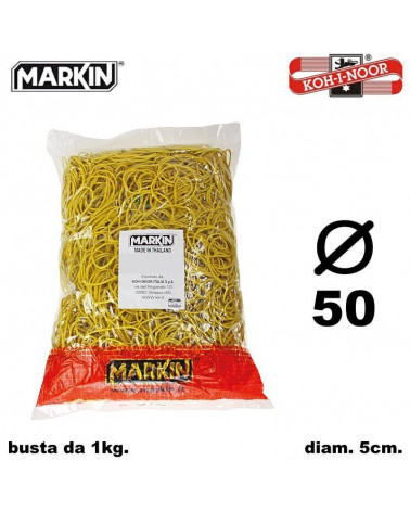 MARKIN ELASTICI BUSTA 1KG. DIAMETRO 50