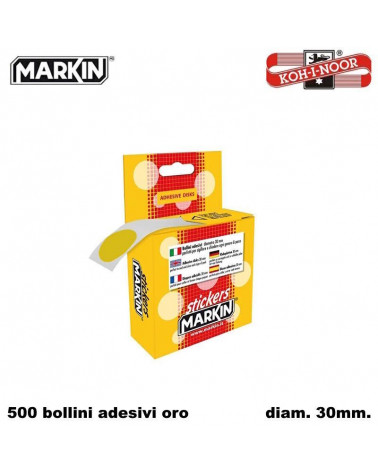 MARKIN BOLLINI ADESIVI ORO DIAM.30MM.