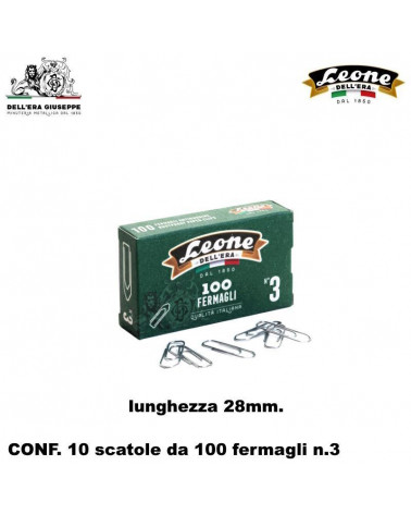 LEONE DELLERA FERMAGLI N.3 [10CF]