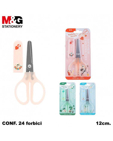 M&G FORBICE BAMBINI 120mm. P/TONDA C/COPRILAME [24PZ]