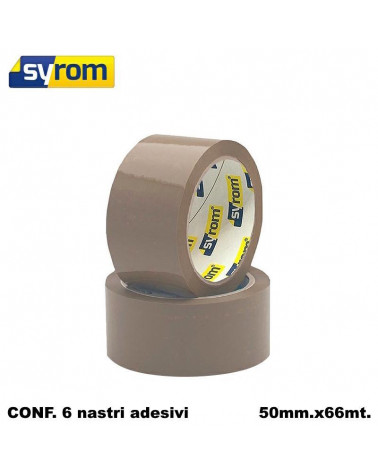 SYROM NASTRO ADESIVO 50X66 AVANA [6PZ]