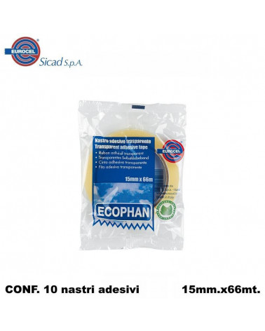 EUROCEL NASTRO ADESIVO 15X66 [10PZ]