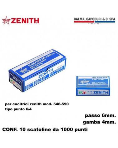 ZENITH PUNTI 130/E 1000P. PER CUCITRICE [10PZ]