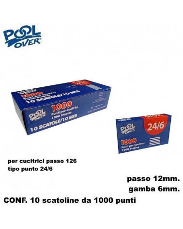 POOL OVER PUNTI 126 1000P. PER CUCITRICE 10350 [10PZ]