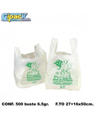GIPACK BUSTE SPESA OCEANO 27x50 [500PZ]