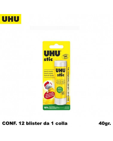 UHU COLLA STICK 40GR.12 BLISTER 1PZ.