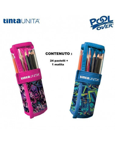 TINTA UNITA TEEN STREET ROTOLO 24 PASTELLI + 1 MATITA