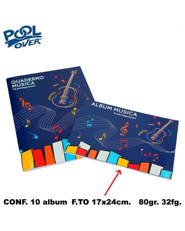 POOL OVER ALBUM MUSICA 17x24 90165 [10PZ]