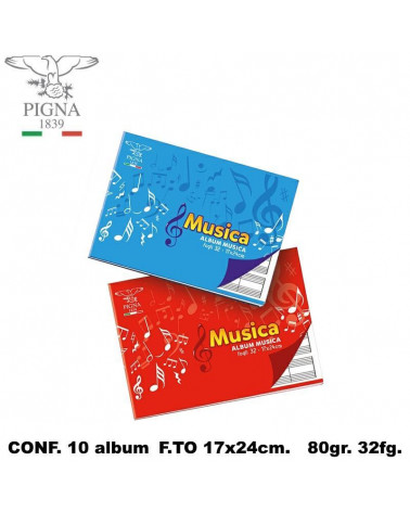 PIGNA ALBUM MUSICA 17x24 [10PZ]