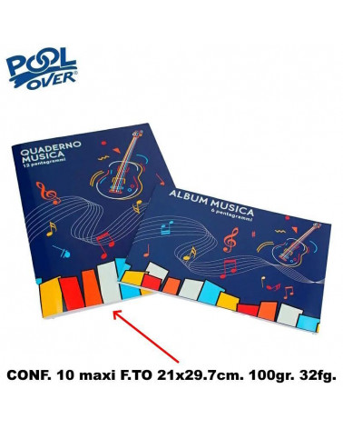 POOL OVER MAXI MUSICA 21x31 90166 [10PZ]