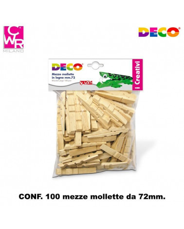 CWR MOLLETTE DIDATTICA LEGNO 100PZ 1719